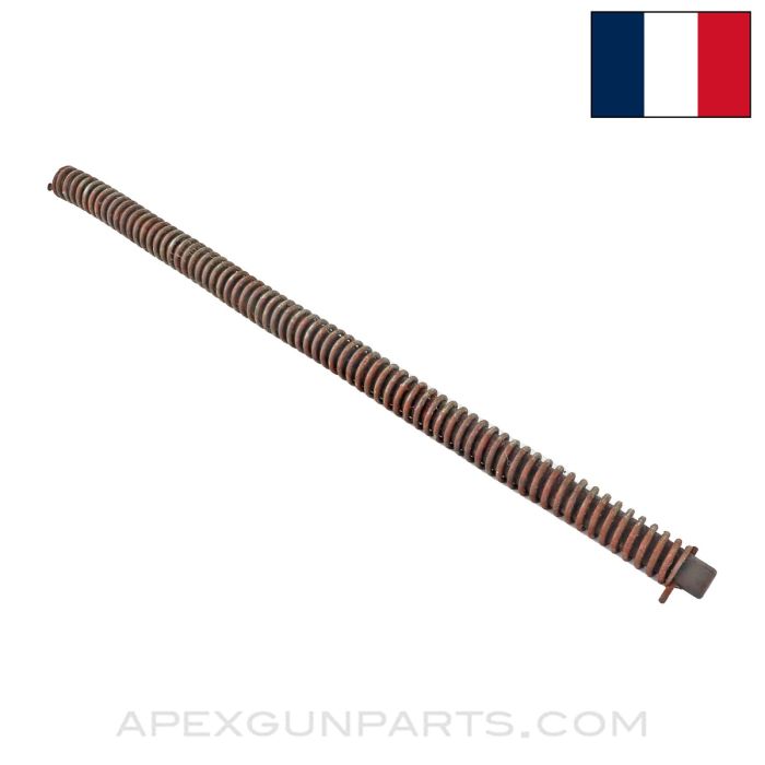 Hotchkiss M1929 / Mle 1930 Heavy Machine Gun Drive Spring w / Wooden Guide Rod *Fair* 