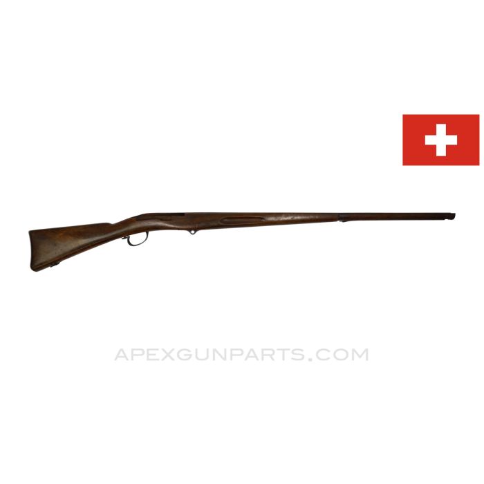  Swiss Schmidt-Rubin M1889 Stock, 48", w/ Trigger Guard & Magazine Plate, Wood, *Very Good* 