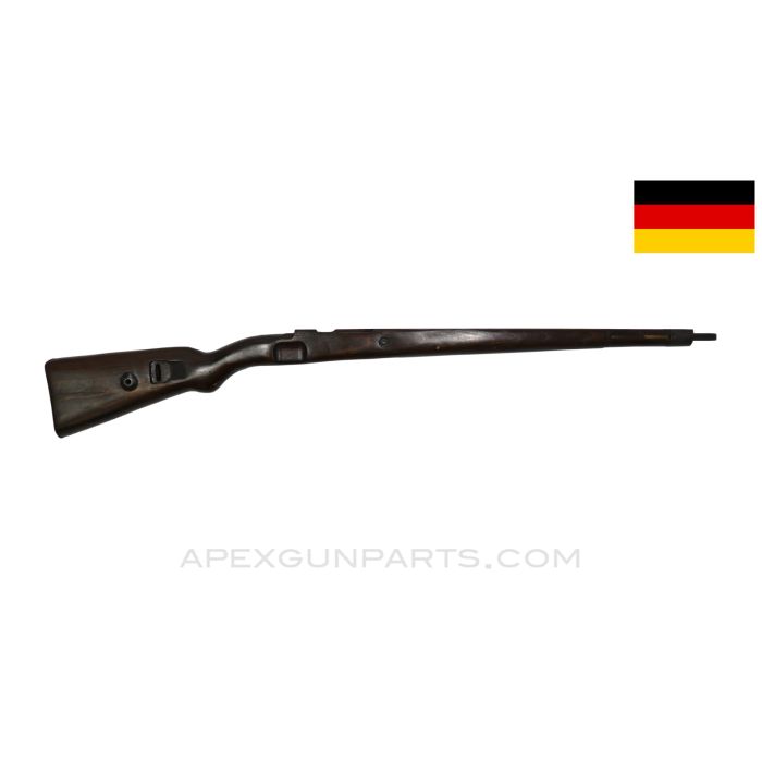 German K98k Mauser Stock, 38", w/ Flat Buttplate, Wood, *Very Good*