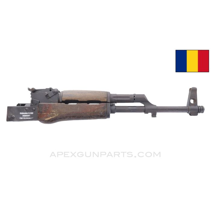 Romanian WASR-10 Populated Barrel Assembly, 16", CHF, Chrome Lined, Complete, 7.62x39 *Fair*