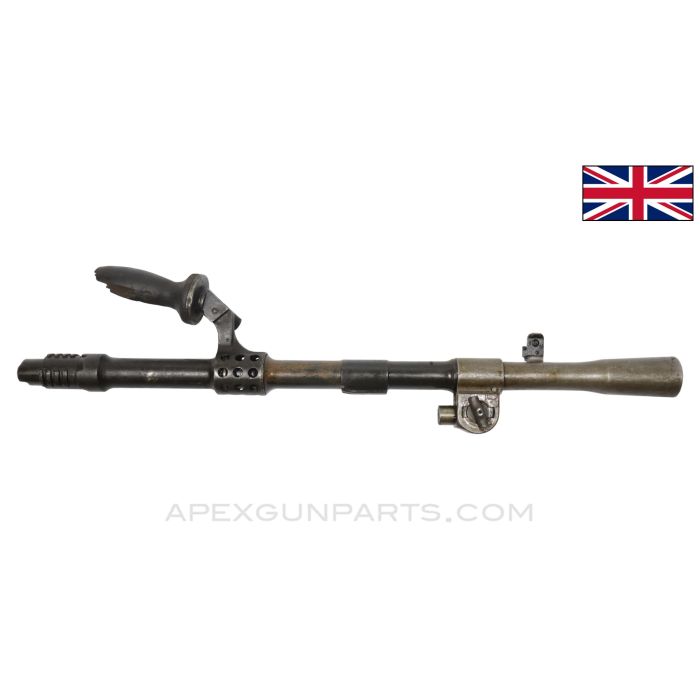 BREN MK4/1 Barrel Assembly, 21.5", w/ Carry Handle & Gas Regulator, Short Stainless Flash Hider, .303 British *Fair* 