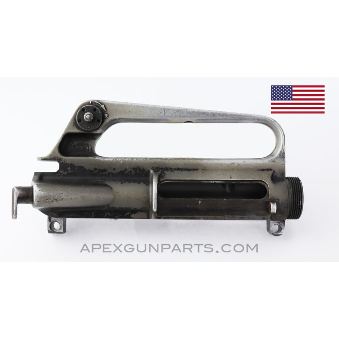 Colt M16A1 Upper Receiver w/Teardrop Fwd Assist, No Ejection Cover, Black Painted *Good* 