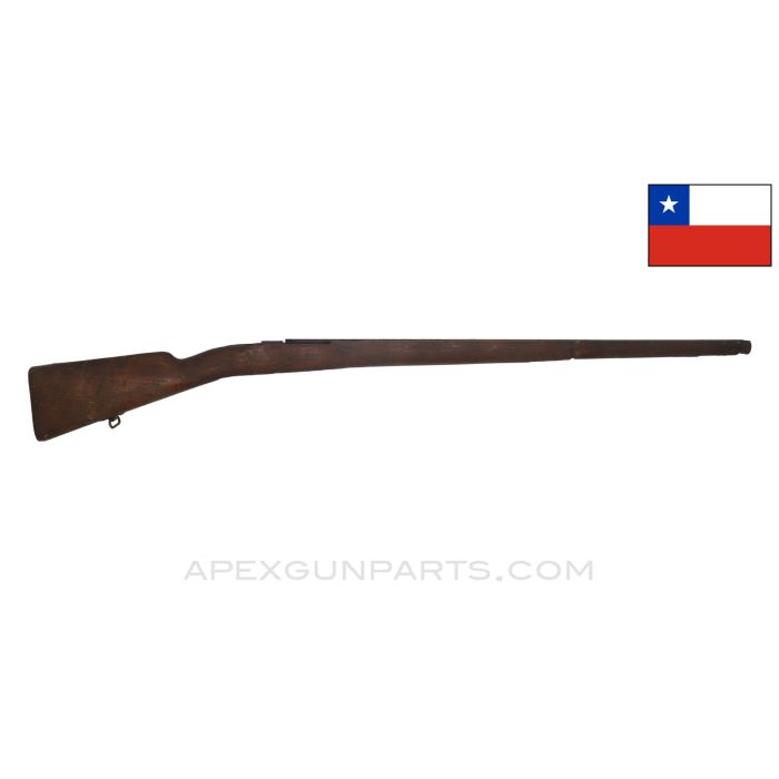 Chilean Model 93/95 Mauser Stock, 45", Stripped, w/ Buttplate & Rear Sling Swivel, Wood, *Good*