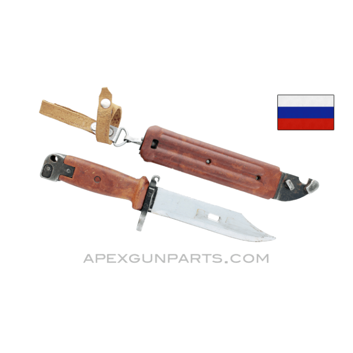 Russian AK-47 Bayonet and Scabbard, Type 3, Izhevsk, *Excellent* 