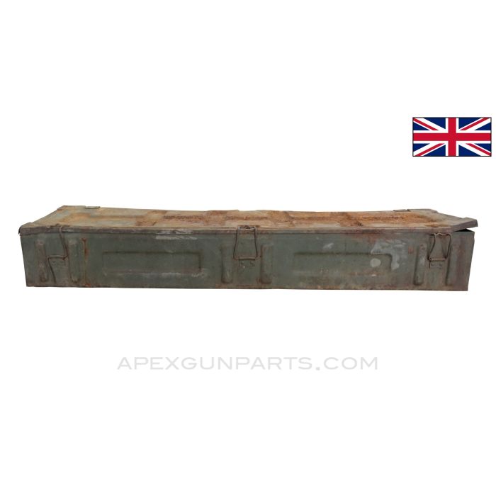 British "C235" Munitions Transit Case, Steel, WW2 Dated *Fair* 