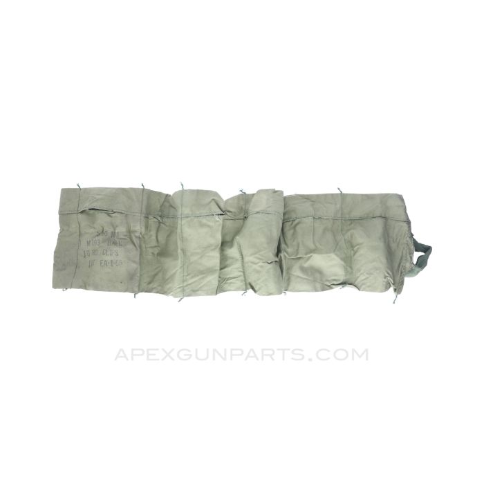 M16 Bandolier, Marked 5.56mm Ball M193 10 Rd. Clips, Vietnam Era *Good*