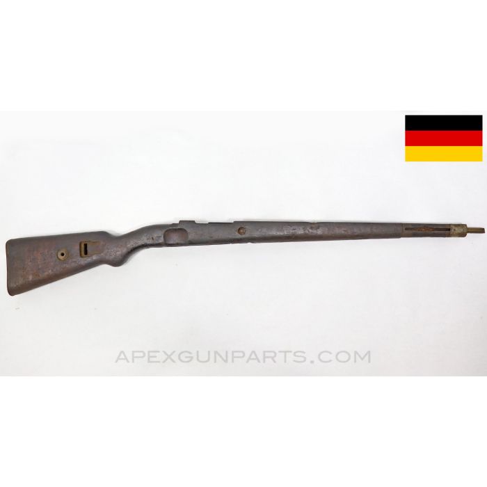 98K Mauser Stock Assembly, Flat Buttplate, Luftwaffen Marked, Laminated Wood *Fair*