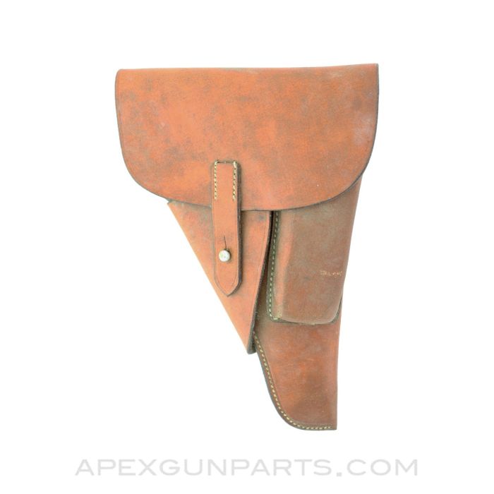 German P-38 Holster, w/ "Totenkopf" Death's Head, Leather *NEW*