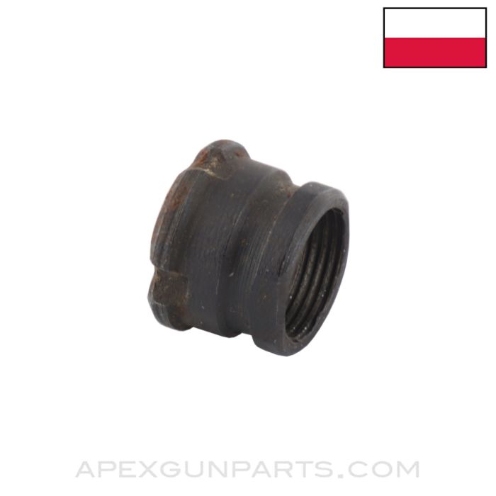 Polish AK-47 1960 Muzzle Nut, Rusty, *Fair*