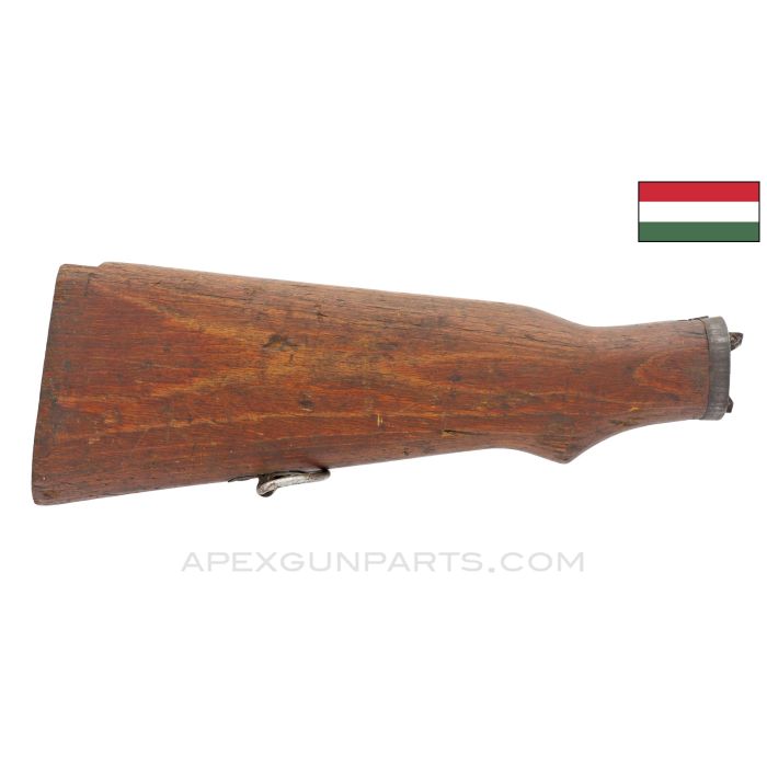 Hungarian 35M/43M Mannlicher Buttstock, w/ Front Mount Bracket, Laminated Wood *Good*