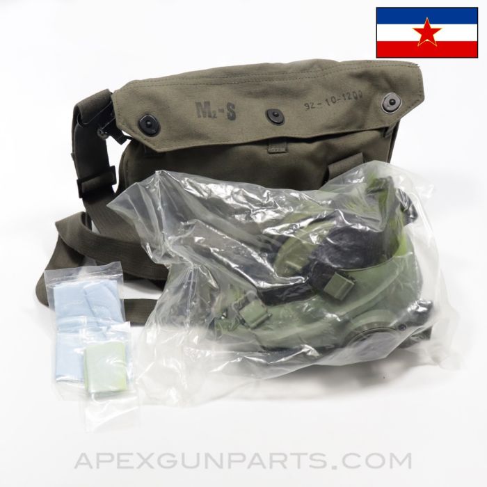 Yugoslavian M2 Gas Mask Kit, Complete, Small *Very Good*