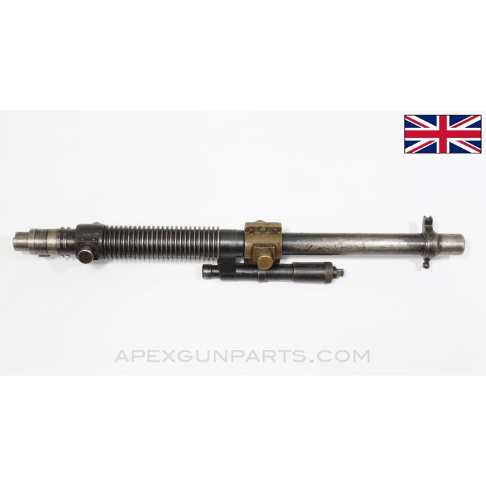 British Hotchkiss M1909 "Portative" LMG Barrel, 23.5", w/ Gas Regulator Assembly, .303BR *Good*
