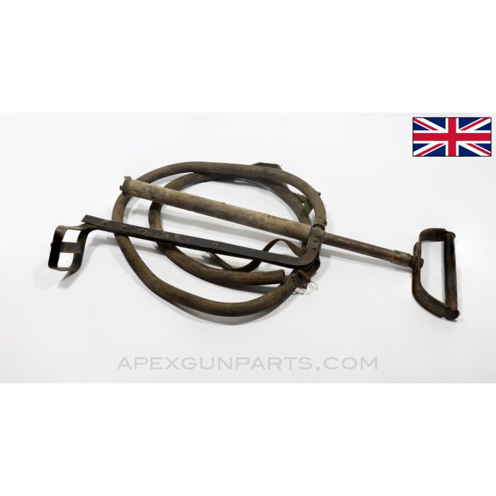 British WWII Type Blitz Stirrup Water Pump Assembly, Square Stirrup Type, No Nozzle, *Good*