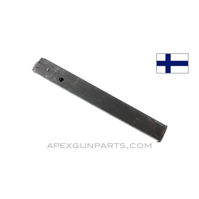 Finnish M/20 Bergmann Magazine, 50rd, .30 Luger, Steel *Good* 