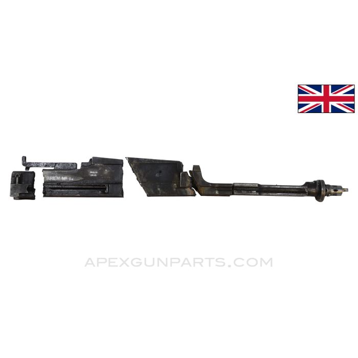 Bren MK1 Cut Receiver Section, Complete, w/ Rear Sight, 5 Sections *Good* 