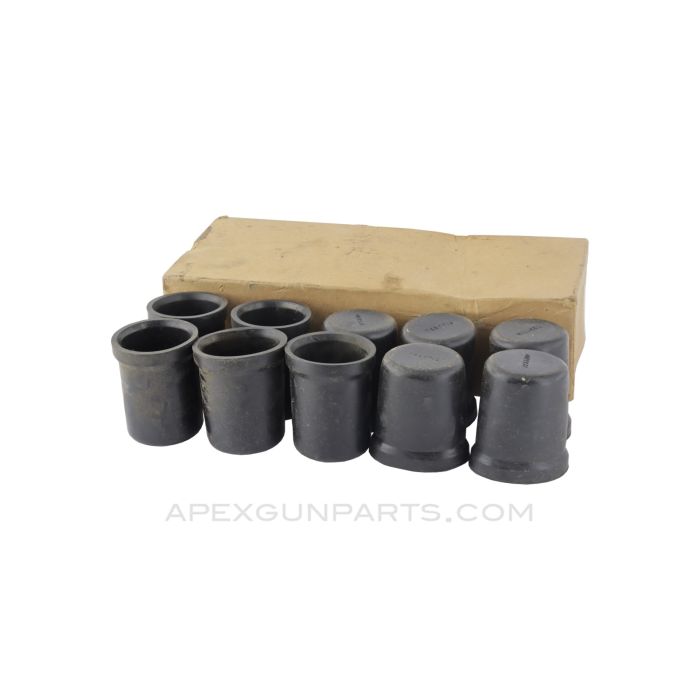 20mm Aircraft Cannon Muzzle Covers, 10 Pack, Black Polymer *Unused*