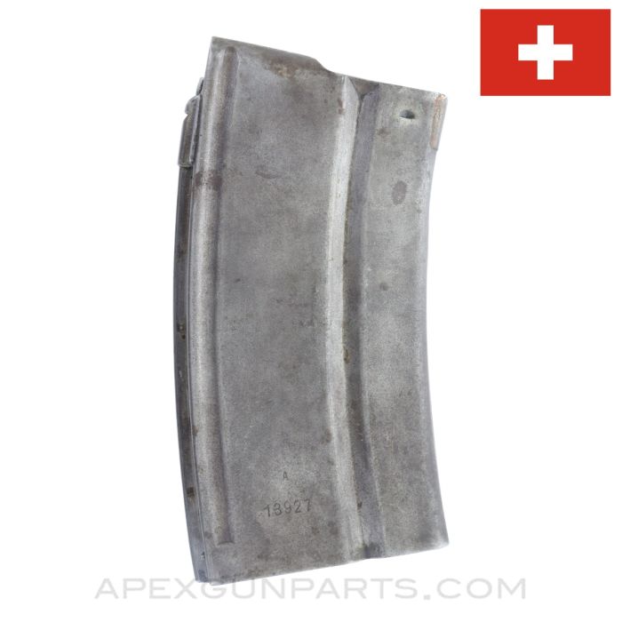 Swiss SIG KE7 Magazine, 25rd, Steel, 8mm Mauser / 7.65x53mm Argentine *Good*