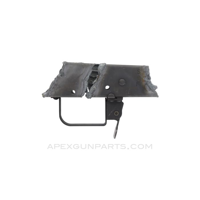 AK Trigger Guard Assembly, w/ Enhance Magazine Release, Attached to Receiver Stub, US Made *Good*