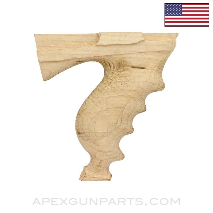 Thompson SMG Project Vertical Foregrip, Unfinished Rough Cut Wood *NEW*  
