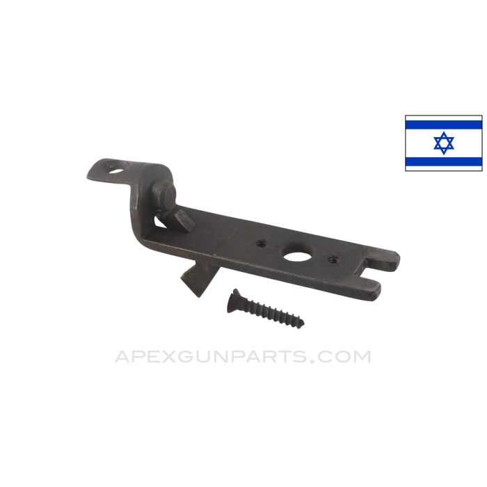 UZI Wood Stock Tang, w/ Mounting Screw & Tensioner Hole, Quick Detach Type, *Good*