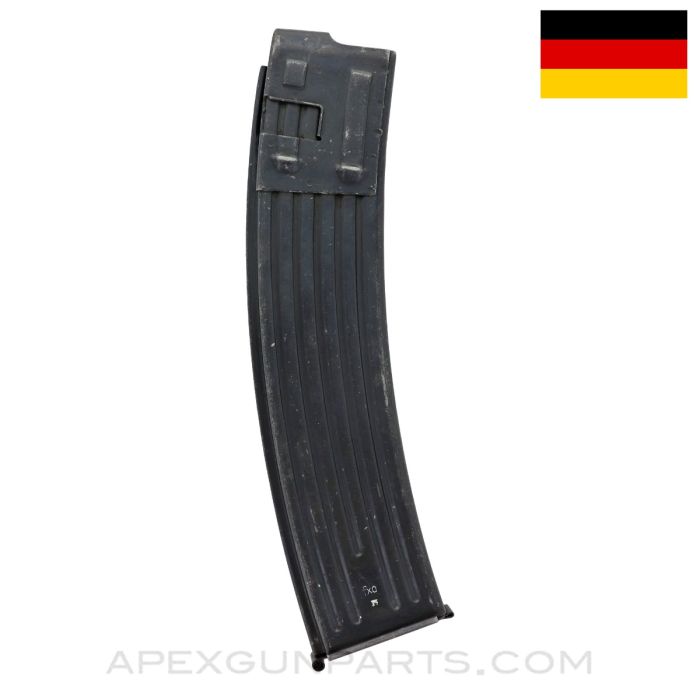 MKb-42 / MP-43 / MP-44 Early Sturmgewehr Magazine, 30rd, Blued Steel, 7.92x33, Waffen Marked *Very Good* 