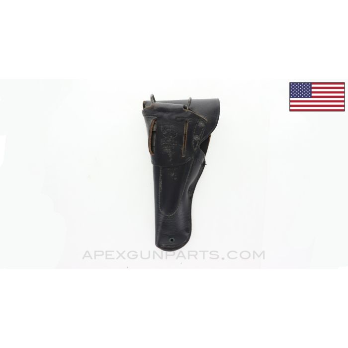 Model 1916 Leather Holster, for M1911 .45 Pistol, Black *Good* 