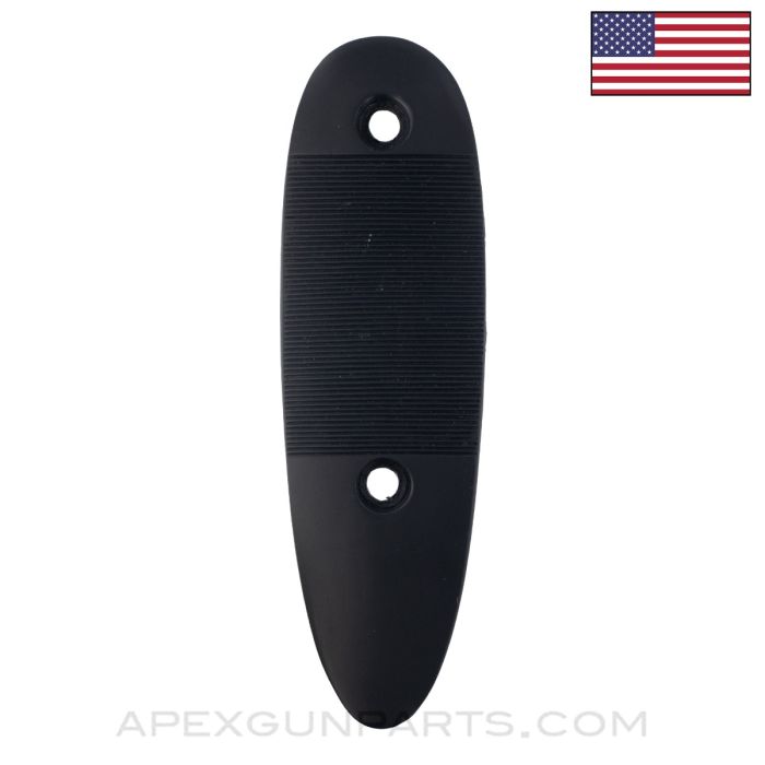 L.C. Smith 12 Gauge NID Shotgun Buttplate, Black Polymer, *New Manufactured*