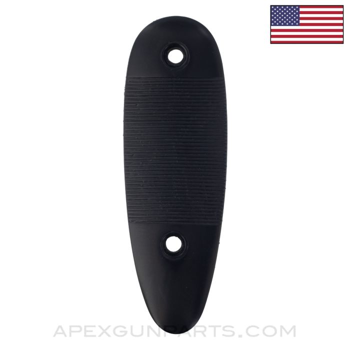 Fox Sterlingworth 12 Gauge Shotgun Buttplate, Black Polymer, *New Manufactured*