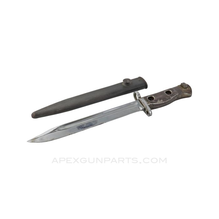 L1A1 Chrome Bayonet w/ Scabbard *Good*