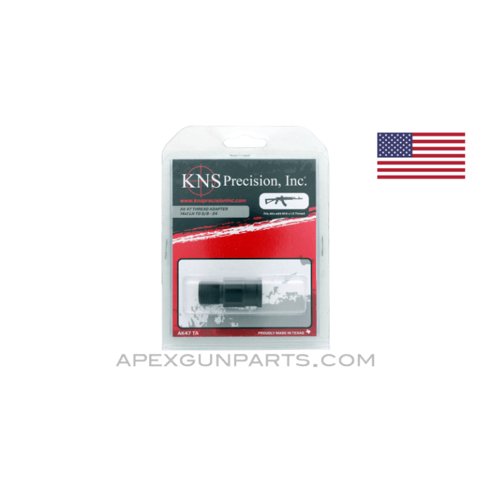 KNS Precision AK-47 Thread Adapter, 14-1 LH to 5/8x24, US Made, *NEW*