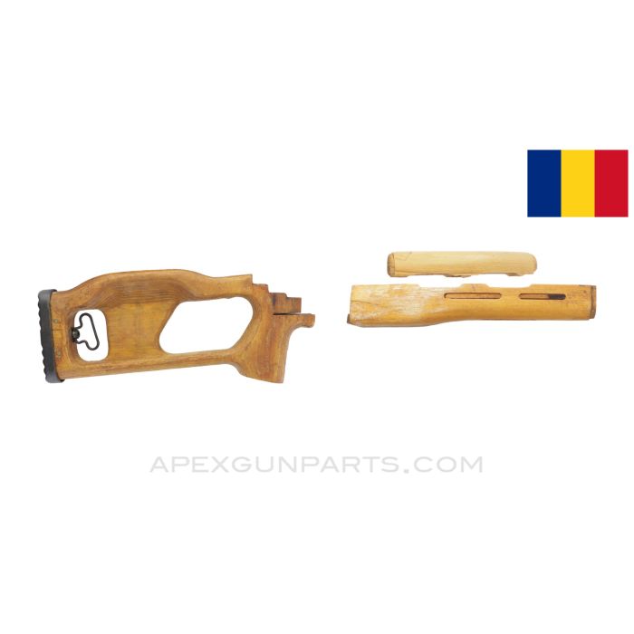 Romanian PSL/FPK Furniture Set, Wood, Project Stock Grip, *Good*