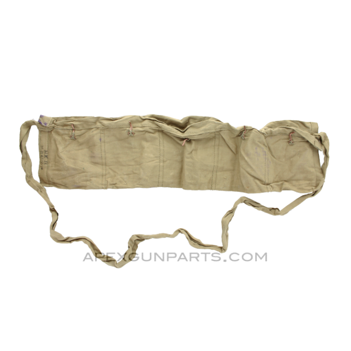 303 Bandolier, for Ammunition on Stripper Clips, Khaki Canvas *Very Good*  