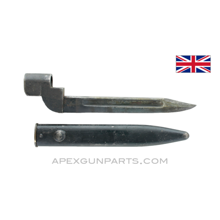 Enfield #9, MKI Bayonet With Scabbard, *Good* 