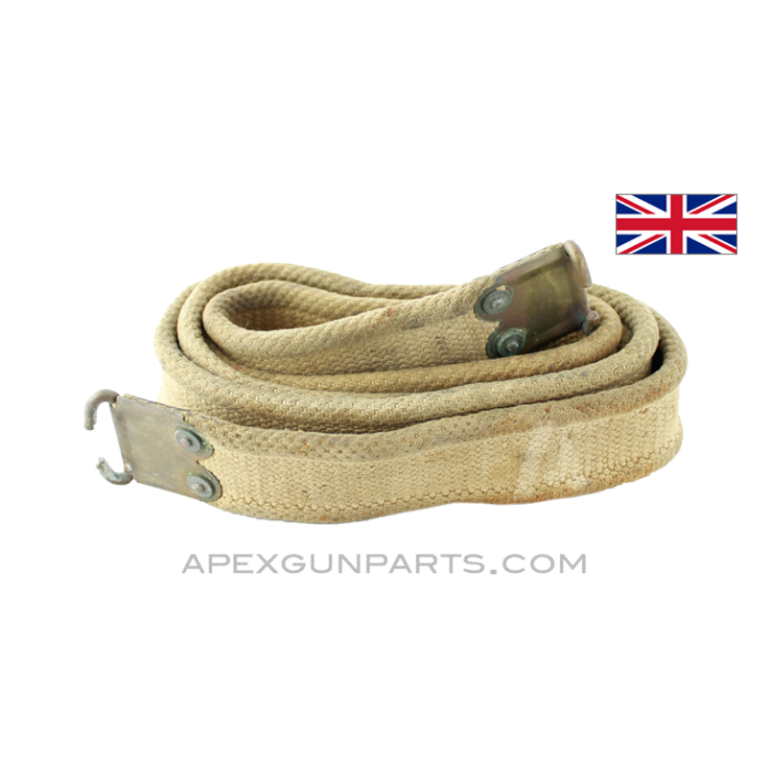Lee-Enfield Web Sling, Khaki Tan Canvas, Original *Good*