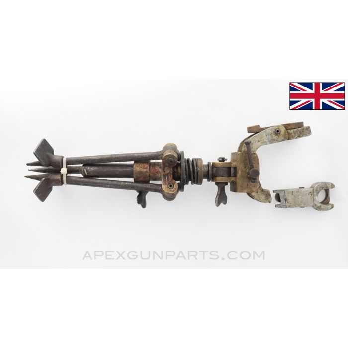 British Hotchkiss M1909 "Portative" LMG Crows Foot Tripod, Sheared Mount Ear *As-Is* 