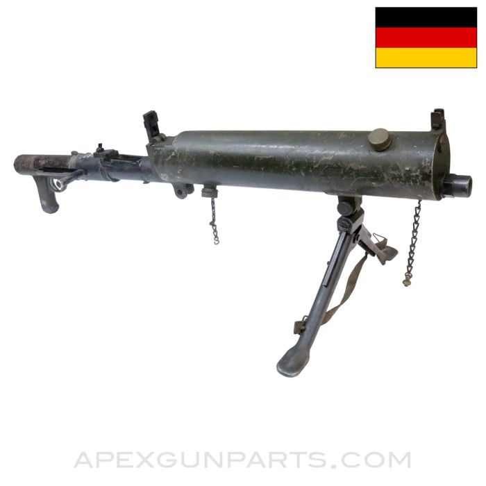 MG-15/ST-61 Display Gun, Water Cooled Ground Version, w/ Bipod, Metal Parts, Rheinmetall Manufactured WWII *Good*