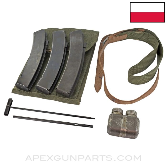 PPS-43 Accessory Set, w/ Three Magazines, 32rd, 7.62x25 *Very Good*