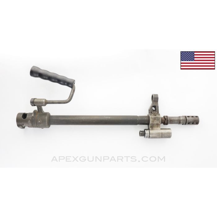 M249 SAW Paratrooper Barrel Assembly, 14", Complete w/ Carry Handle, Chrome Lined, 5.56x45/.223 *Very Good* 