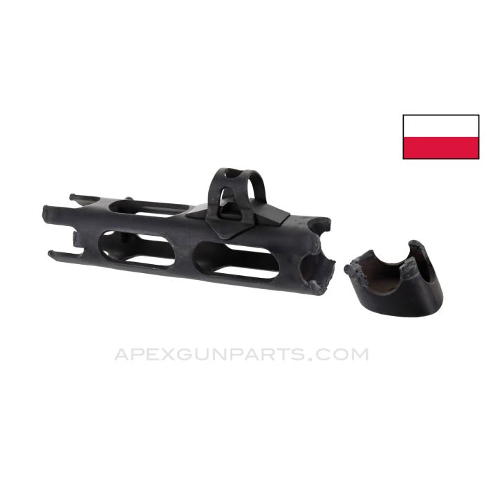 PPSh-41 Barrel Shroud, w/ Nose Front Sight and Sling Stud, Cut Type 2, *Good* 