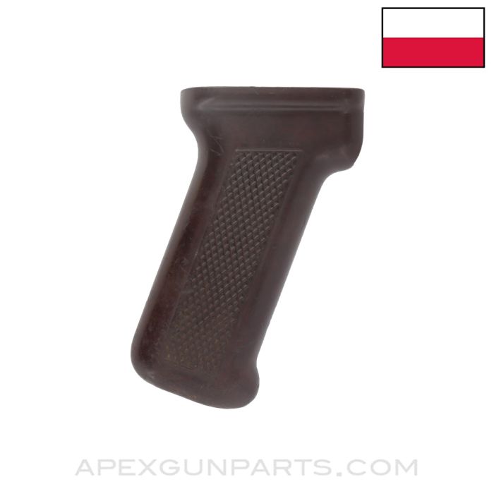 Polish AKM Pistol Grip, Dark Red *Good*