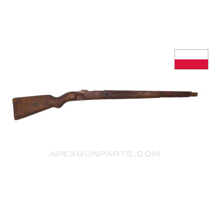 Polish WZ29 Stock, Stripped w/ Buttplate, Cracked, 38" *Fair*