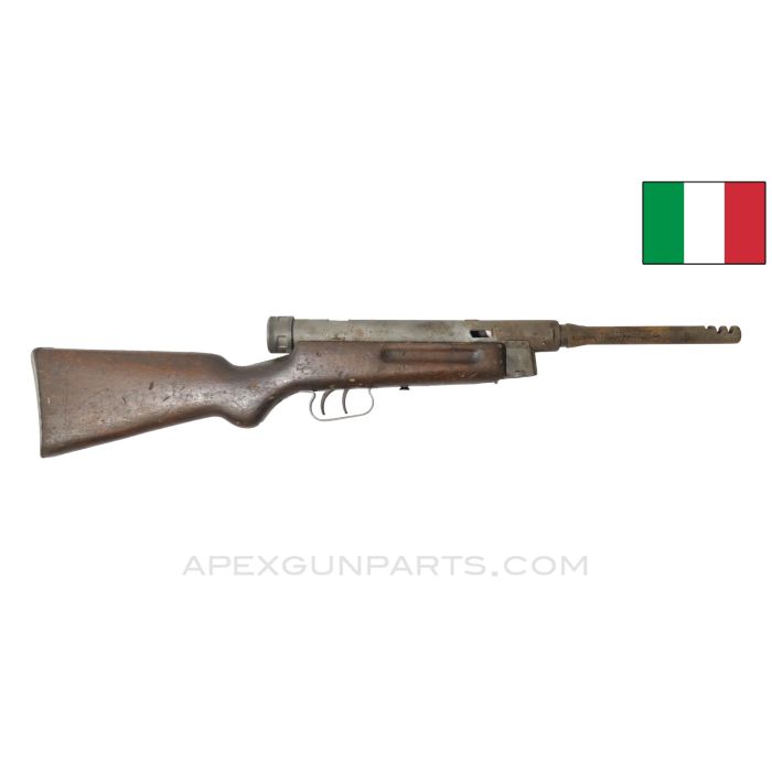 Beretta M38/44 Display SMG, Non-Functional 9mm Submachine Gun, w/ Live 6" Barrel, No Charging Handle or Sights, 9x19 *Fair* 