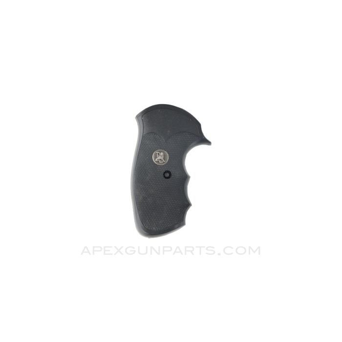 Smith and Wesson 36 Grips, Pachmayr "Gripper", Rubber with Finger Grooves *Good*