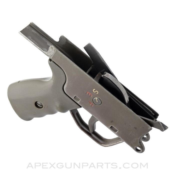 H&K G3 Trigger Assembly, Select Fire, Steel, Complete, Green Grip