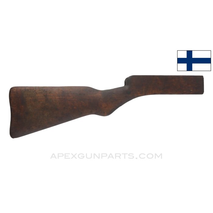 Suomi M31 Buttstock, Wood, w/ Sling Point & Buttplate, Cracked *Fair*