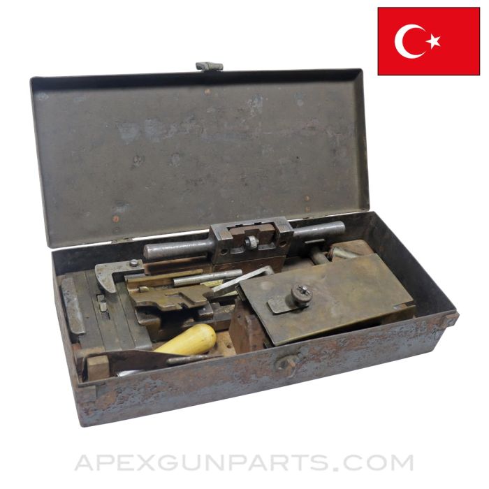 Turkish Hotchkiss M1922 Strip Loader Set, Complete, w/ Transit Case, 7.92x57 Mauser *Fair*