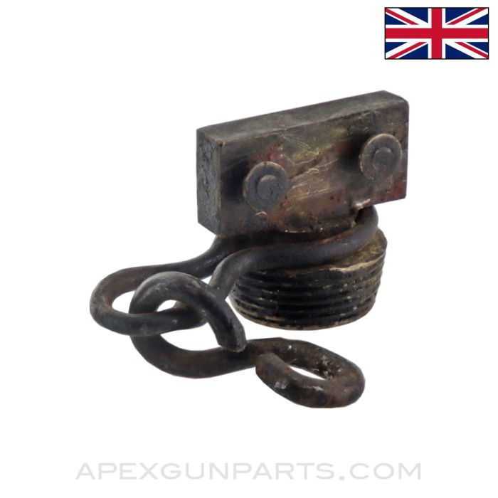 Vickers MG Water Jacket Plug, Insulated Brass *Fair*