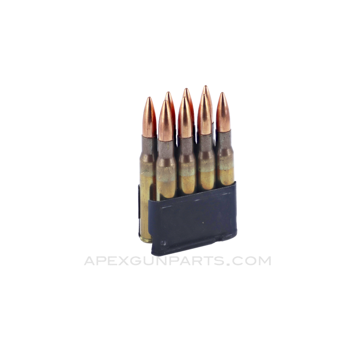 .30-06 (Rifle) - 8rd w/ M1 Garand Clip, Full Metal Jacket, Brass Case