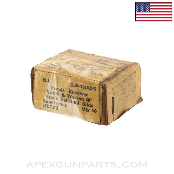 Smith & Wesson .38 Rebound Slide Studs, Box of 10, *NOS*