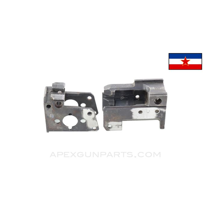 Yugoslavian M70AB1 Front and Rear Trunnion Set, Early, w/o Bulge *Good*